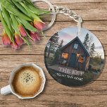 Create your own The key to my tiny home photo Key Ring<br><div class="desc">Cerate your own The key to my tiny home photo Keychain.
You can change the text and add your own photos.</div>