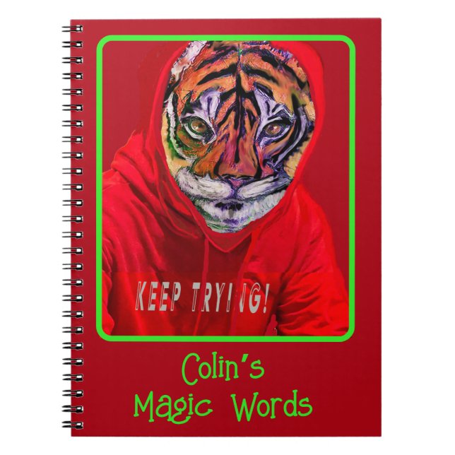 Create Your Own  Tiger Magic Notebook (Front)