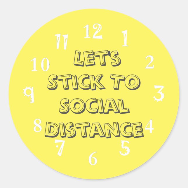 Create Your Own Time Will Tell Safe Travel 27/7 Classic Round Sticker (Front)