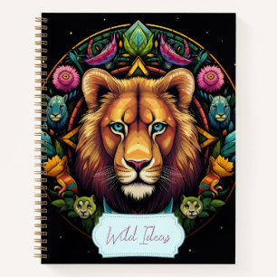 Create Your Own Totem Animal Lion Mandala Notebook