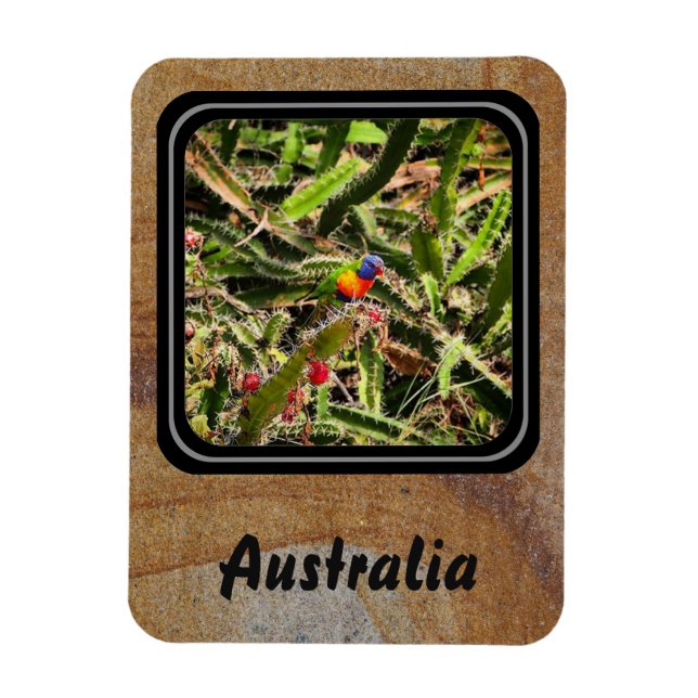 Create your own travel photo magnet (Vertical)