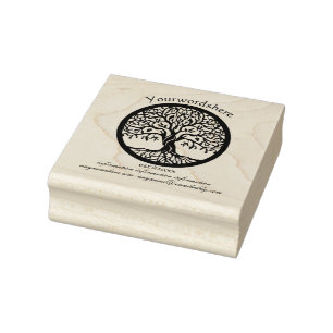 Create Your Own Tree of Life Emblem Rubber Stamp