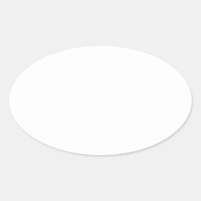 Create Your Own Trendy Oval Sticker (Front)