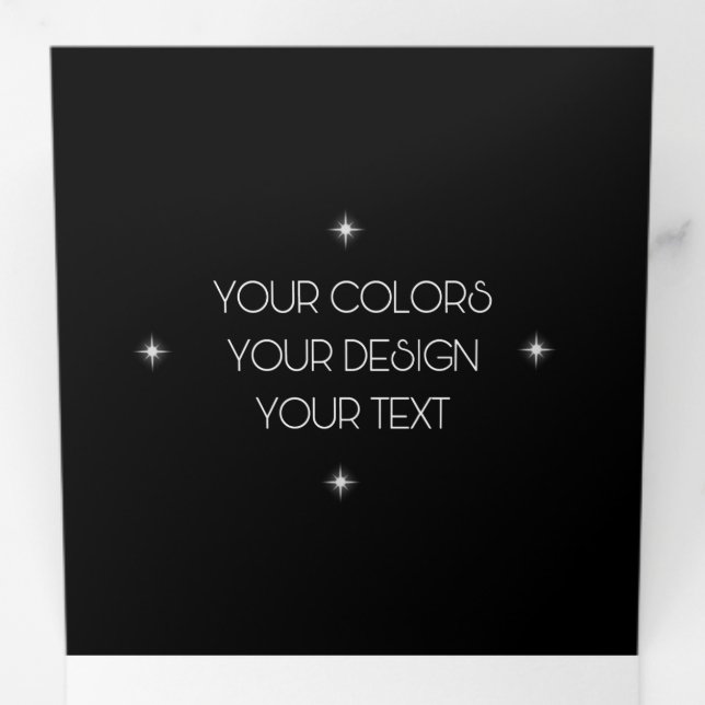 Create Your Own Tri-Fold Programme (Inside First)