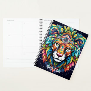 Create Your Own Tribal Boho Lion Totem Animal Planner