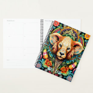 Create Your Own Tribal Wild Dog Totem Animal Planner