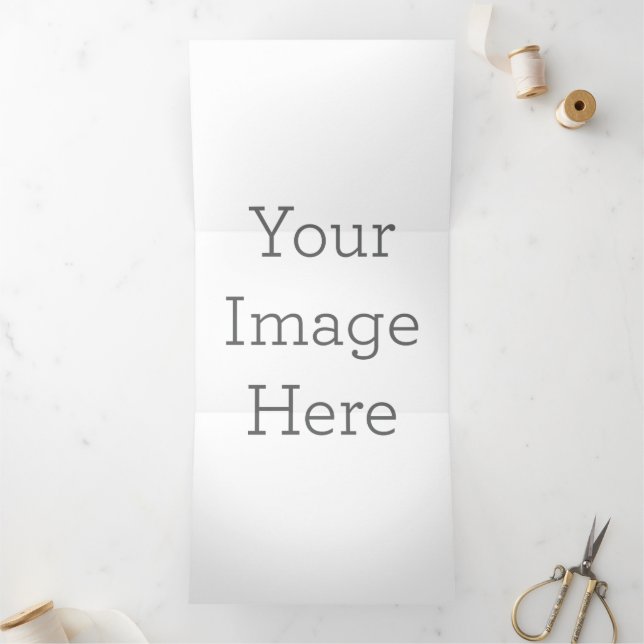 12.7 cm x 17.8 cm Trifold Letter Fold Holiday Card (Inside)
