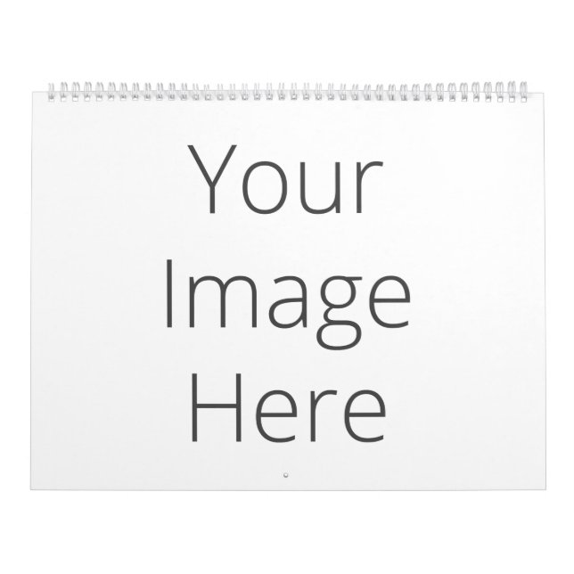 Create Your Own Two Page, Large, White Calendar (Cover)