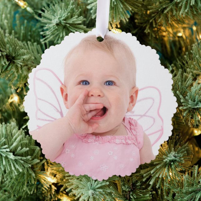 Create Your Own Two-sided Photo Tree Decoration Card (Insitu (Tree))