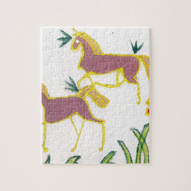 Create Your Own Unicorn Flora Power Cute Aesthetic Jigsaw Puzzle (Vertical)