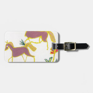 Create Your Own Unicorn Flora Power Cute Aesthetic Luggage Tag