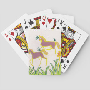 Create Your Own Unicorn Flora Power Cute Aesthetic Playing Cards