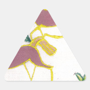 Create Your Own Unicorn Flora Power Cute Aesthetic Triangle Sticker
