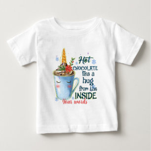 Create Your Own Unicorn Hot Chocolate Christmas Baby T-Shirt