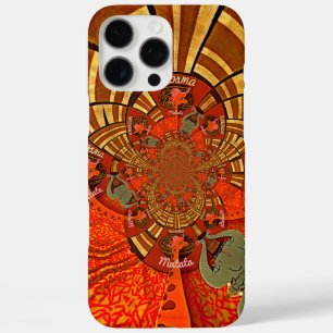 Create Your Own Unique African Giraffe Art Design iPhone 16 Pro Max Case
