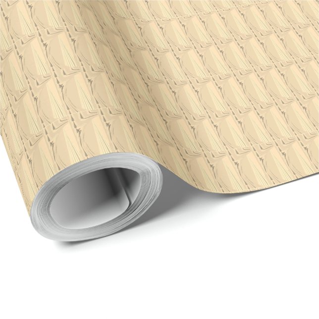 Create Your Own Unique Natural  Custom Wood Grain Wrapping Paper (Roll Corner)