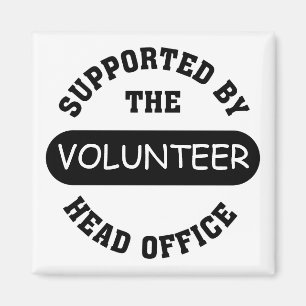 Create your own unique volunteer team gift magnet