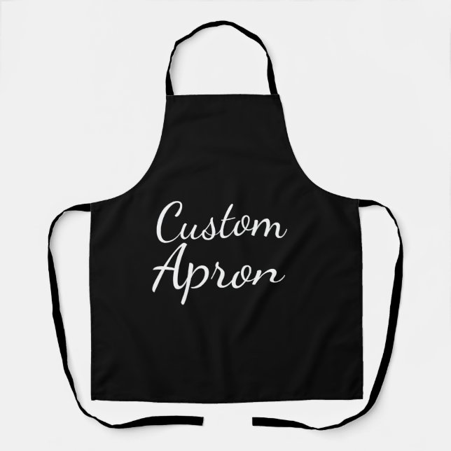 Create Your Own Unisex Chef Baker Custom Apron (Front)