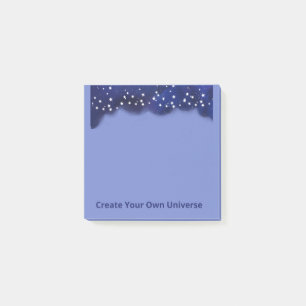 Create Your Own Universe Aesthetic Celestial Blue Post-it Notes