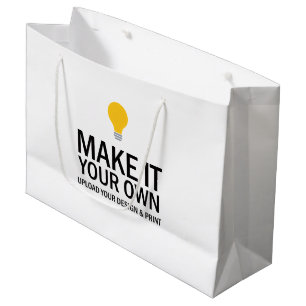 Create Your Own Upload Photo Large Gift Bag