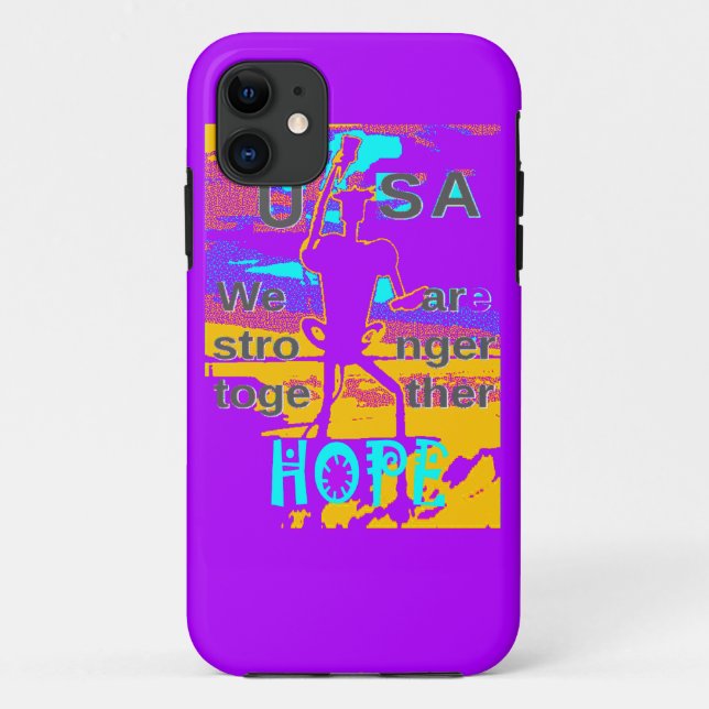 Create Your own USA Hope We Are Stronger Together  Case-Mate iPhone Case (Back)