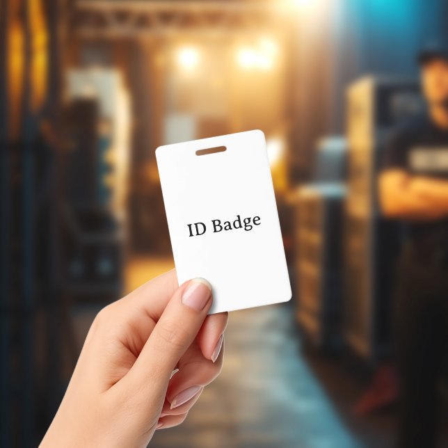 Create Your Own Vertical 2.13" x 3.38" PVC Plastic ID Badge (Concert)