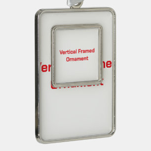 Create Your Own Vertical Framed Ornament