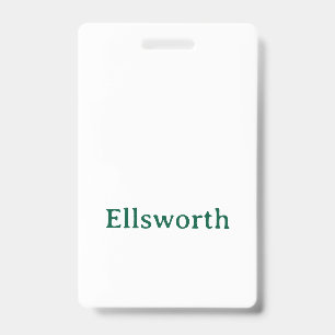 Create Your Own Vertical Plastic Badge ID Badge