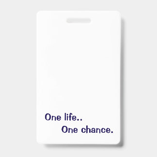 Create Your Own Vertical Plastic Badge ID Badge
