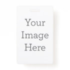 Create Your Own Vertical Plastic Badge