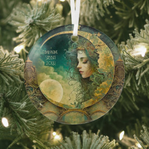 Create Your Own Victoiran Steampunk Moon Child Glass Tree Decoration