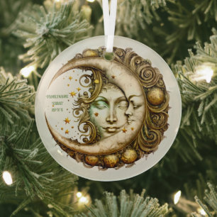 Create Your Own Victorian Steampunk Moon Goddess Glass Tree Decoration