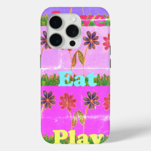Create Your Own Vintage Hakunamatata Love Eat Play iPhone 15 Pro Case