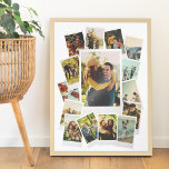 Create Your Own Vintage Instant Film Photo Collage Poster<br><div class="desc">Create your own photo collage poster print featuring 15 your favourite pictures in a vintage instant film style frame.</div>