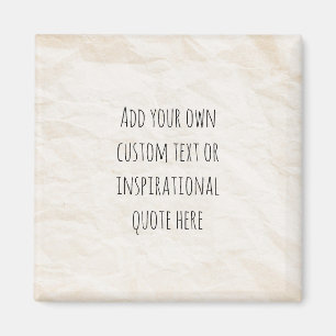 Create Your Own Vintage Paper Motivational Quote Magnet