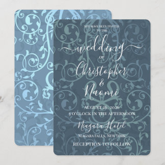 Create Your Own Vintage Pattern Wedding Invitation