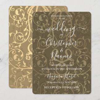 Create Your Own Vintage Pattern Wedding Invitation