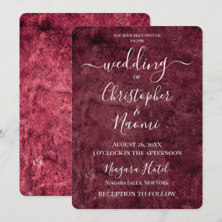 Create Your Own Vintage Red Texture Invitation