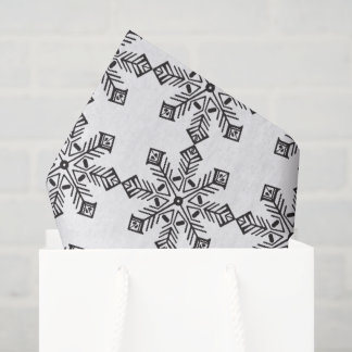 Create Your Own Vintage Stylised Snowflake Tissue Paper