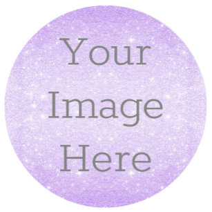 Create Your Own Violet Purple Glitter Dust Classic Round Sticker