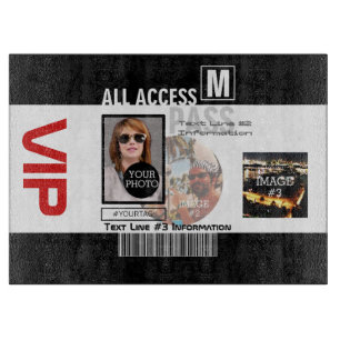 Create Your Own VIP Pass 8 ways to Personalise Cutting Board