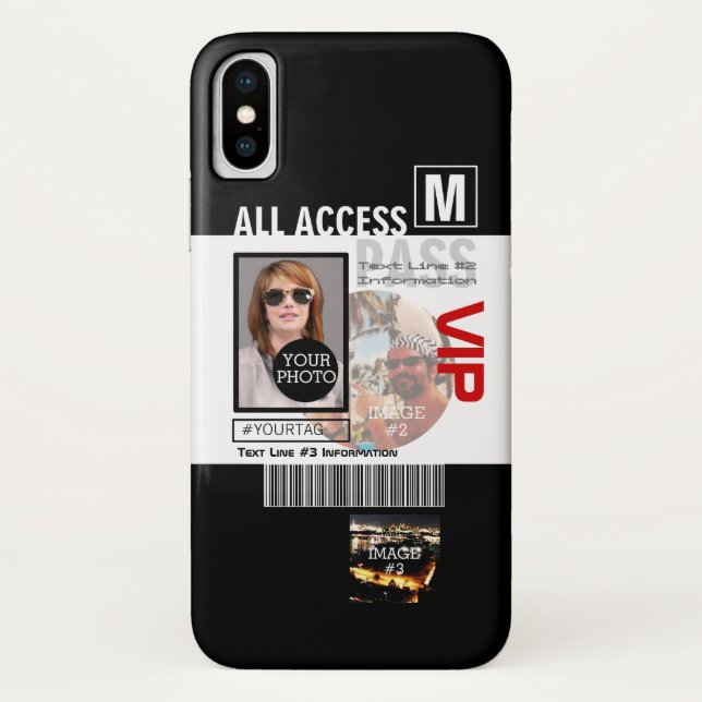 Create Your Own VIP Pass 8 ways to Personalise it! Case-Mate iPhone Case (Back)