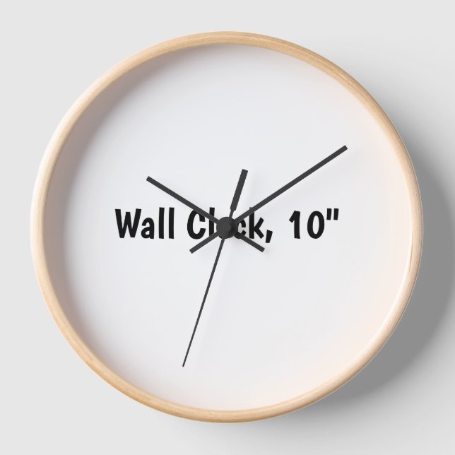 Create Your Own Wall, 10"  Clock (Front)