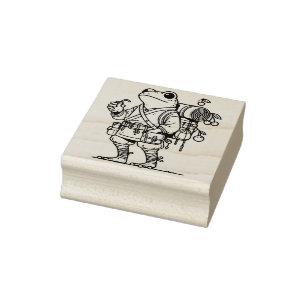Create Your Own Wandering Frog Adventurer Rubber Stamp
