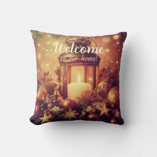 Create Your Own Warm Christmas Lantern Cushion