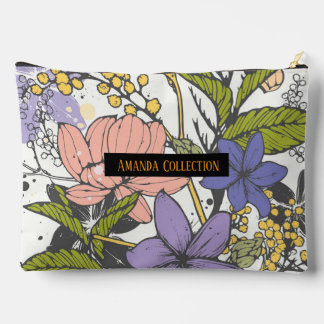 Create your own Watercolor stylish branding Accessory Pouch