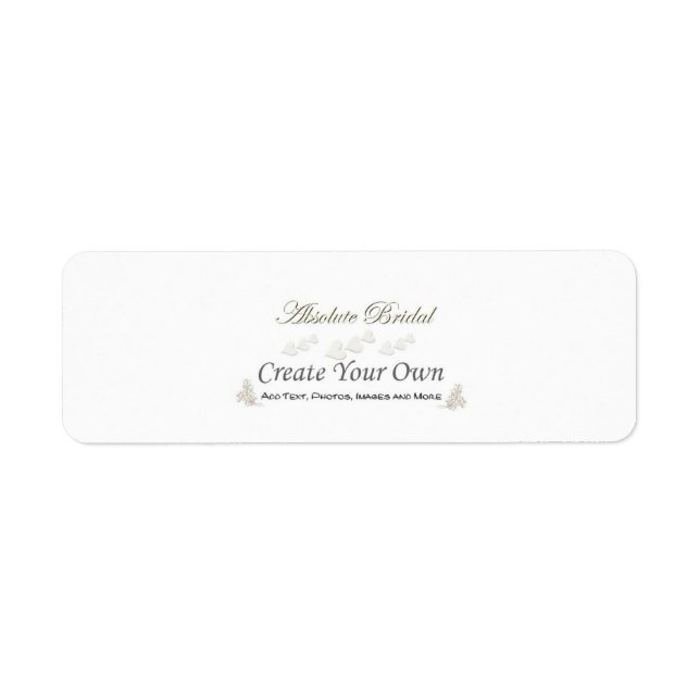 Create Your Own Wedding Address Labels (Front)