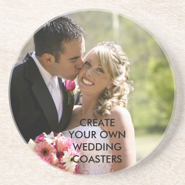 Create Your Own Wedding Anniversary Coasters (Front)