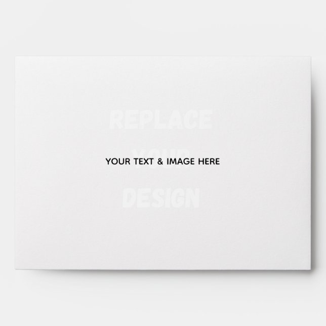 Create Your Own wedding custom Flat Note Card Envelope (Front)