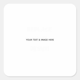 Create Your Own wedding custom Flat Note Card Square Sticker